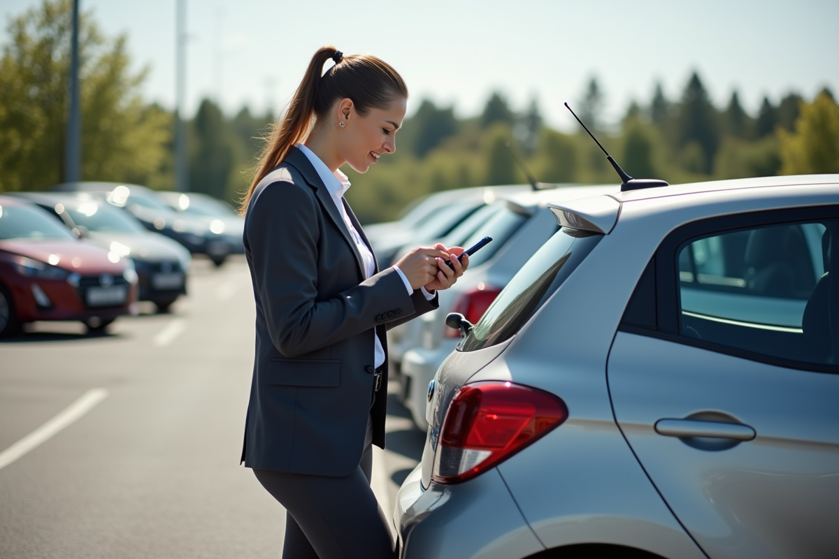 Femme réfléchissant à ses devis d